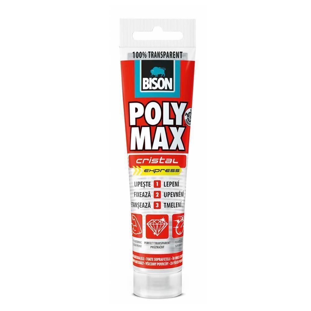 BISON Poly Max Crystal Express Adeziv şi etanşeizant, transparent, 115g